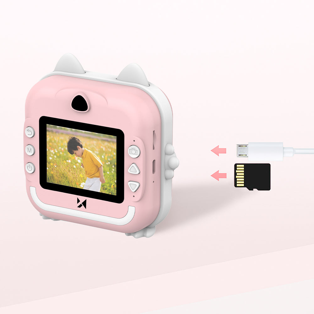 Wozinsky WDT-01 Termisk Printer Kamera til Børn - Pink