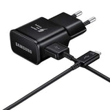 Samsung EP-TA200EBE USB-A 15W wall charger with EP-DR140ABE USB-A - USB-C cable (OOB Bulk - replacement packaging) - black