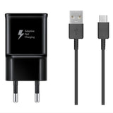 Samsung EP-TA200EBE USB-A 15W wall charger with EP-DR140ABE USB-A - USB-C cable (OOB Bulk - replacement packaging) - black