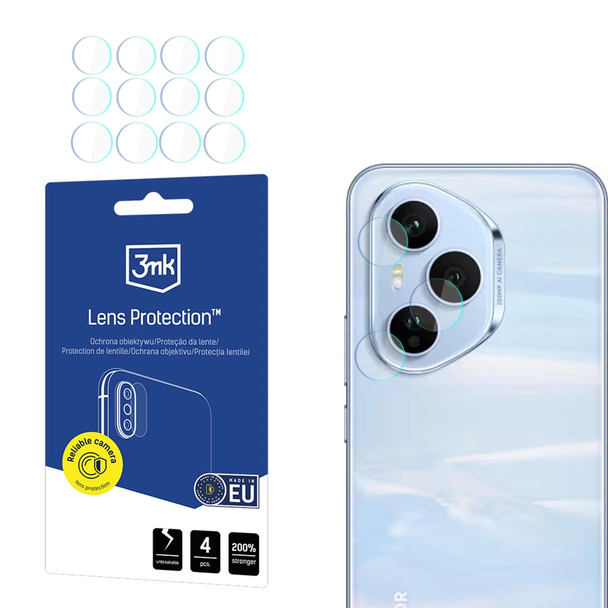 3mk Lens Protection Hybrid Glass til kameraet Lens på Honor 400 PRO