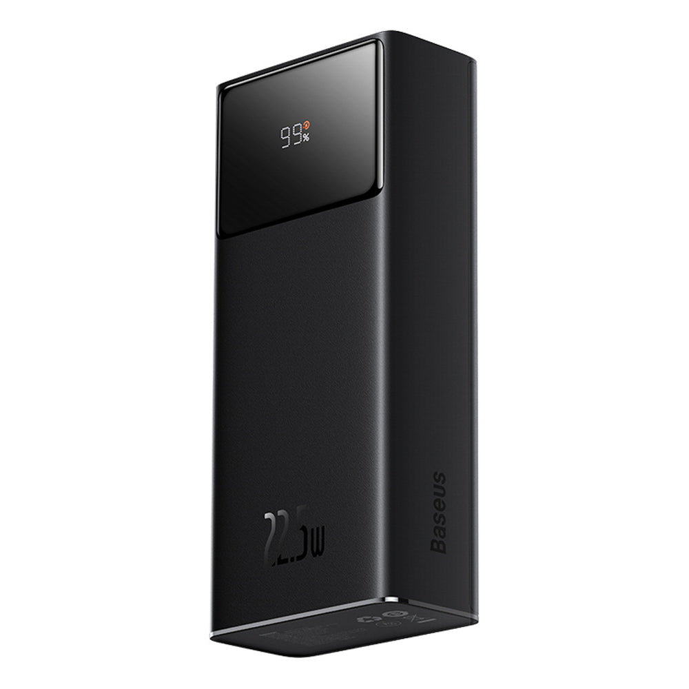 Baseus EnerFill FP41 30000mAh 22.5W Power Bank with Baseus Simple USB-A - USB-C 3A 30cm Cable - Black
