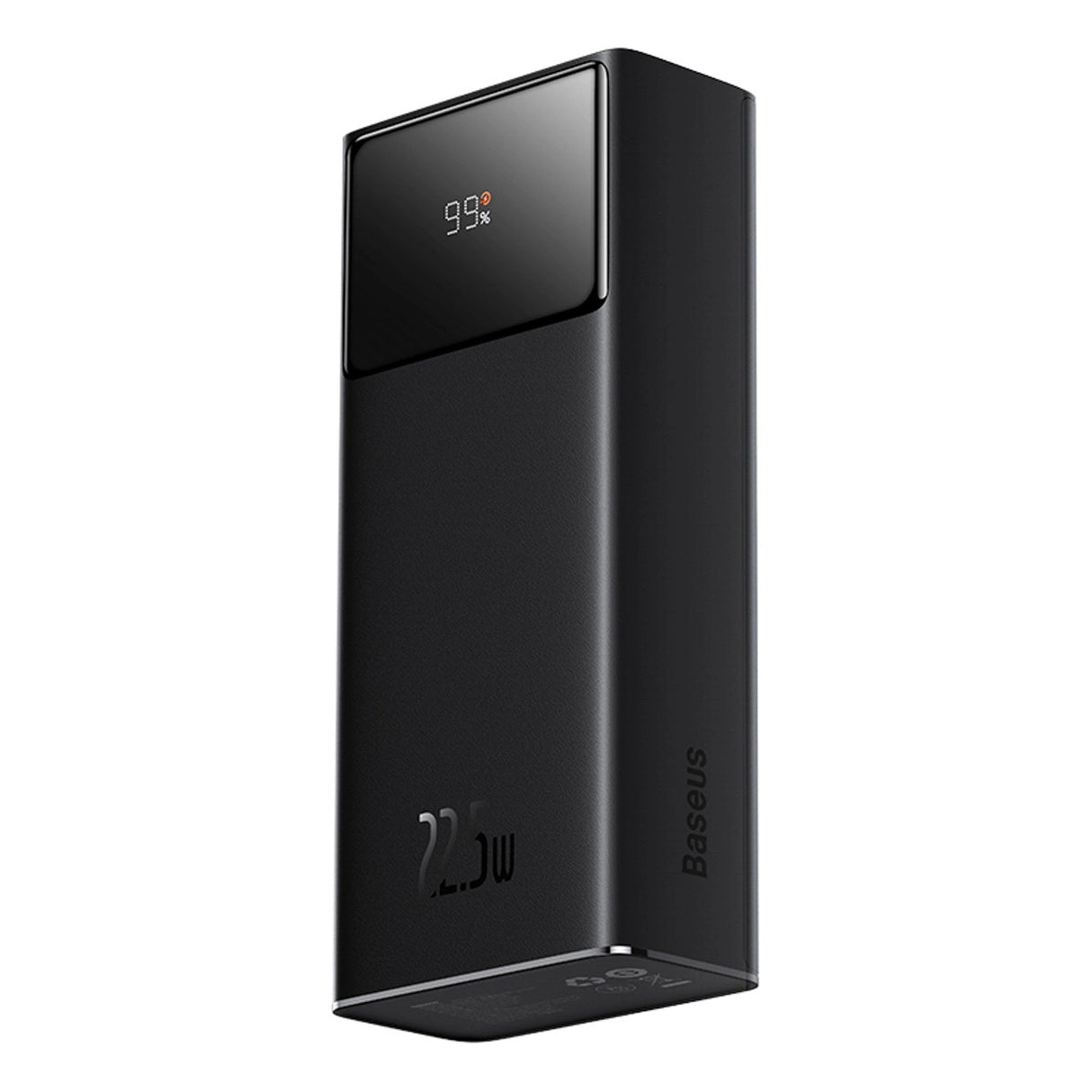 Baseus EnerFill FP41 30000mAh 22.5W Power Bank med Baseus Simple USB-A - USB-C 3A 30cm Kabel - sort