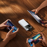 Baseus EnerFill FP41 30000mAh 22.5W Powerbank med Baseus Simple USB-A - USB-C 3A 30cm Kabel - Hvid