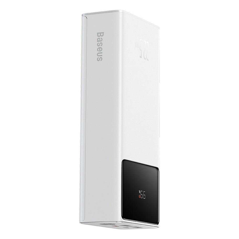 Baseus EnerFill FP41 30000mAh 22.5W Powerbank with Baseus Simple USB-A - USB-C 3A 30cm Cable - White