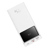 Baseus EnerFill FP41 30000mAh 22.5W Powerbank with Baseus Simple USB-A - USB-C 3A 30cm Cable - White