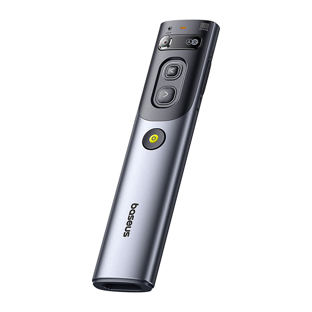 Baseus Orange Dot Laser Pointer med AI og automatisk oversættelse - Grå (med batteri)