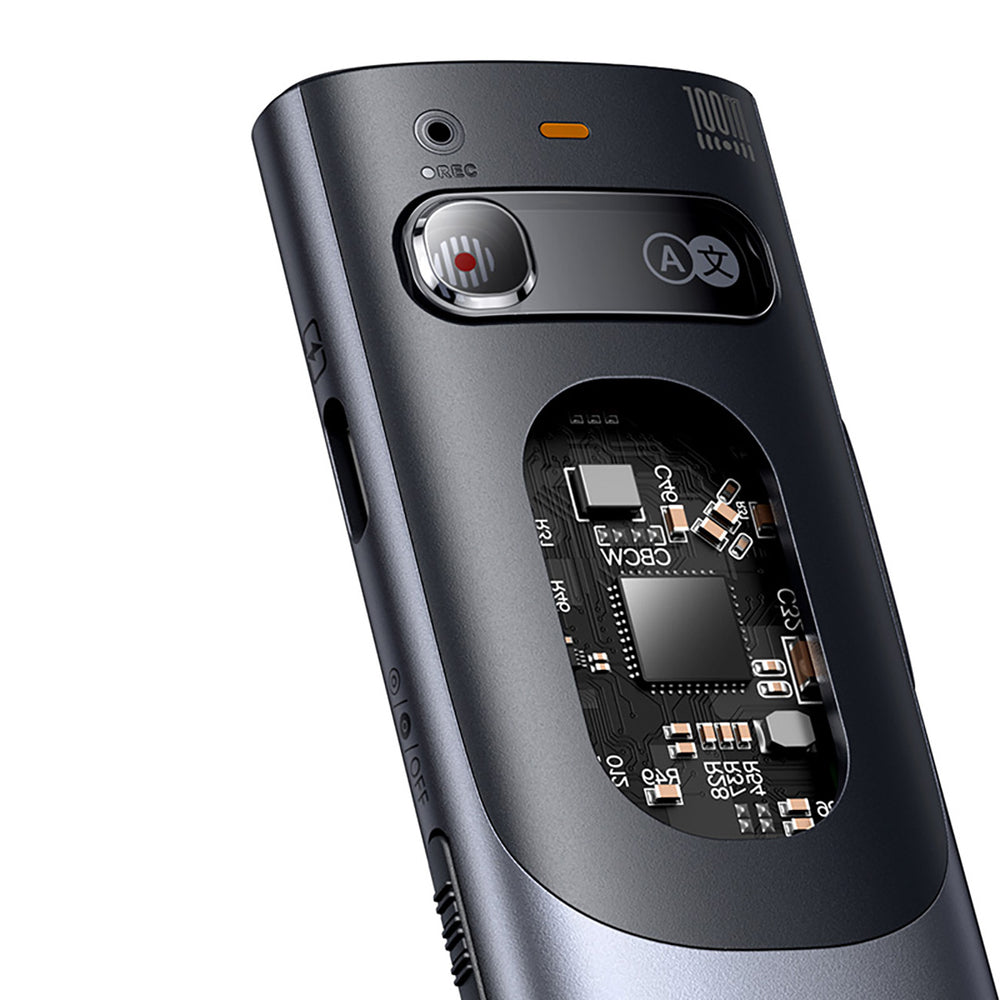 Baseus Orange Dot Laser Pointer med AI og automatisk oversættelse - Grå (med batteri)