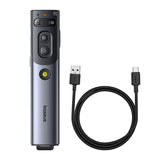 Baseus Orange Dot Laser Pointer med AI og automatisk oversættelse - Grå (med batteri)