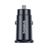 Baseus GoTrip USB-C / USB-A 30W Car Charger - Black