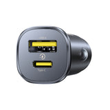 Baseus GoTrip USB-C / USB-A 30W Car Charger - Black