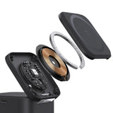 Baseus MagPro 3in1 25W MagSafe Compatible Inductive Charger for Phone and Smartwatch - Black