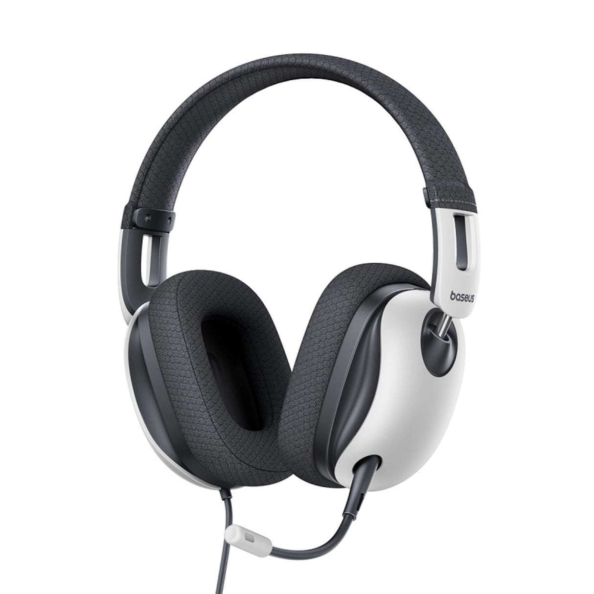 Baseus GoPlay 1 Max Gaming Wired Over-Ear Gaming Headphones - Hvid og sort