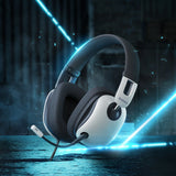 Baseus GoPlay 1 Max Gaming Wired Over-Ear Gaming Headphones - Hvid og sort