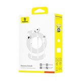 Baseus Encok CZ19 USB-C Wired In-Ear Headphones - White