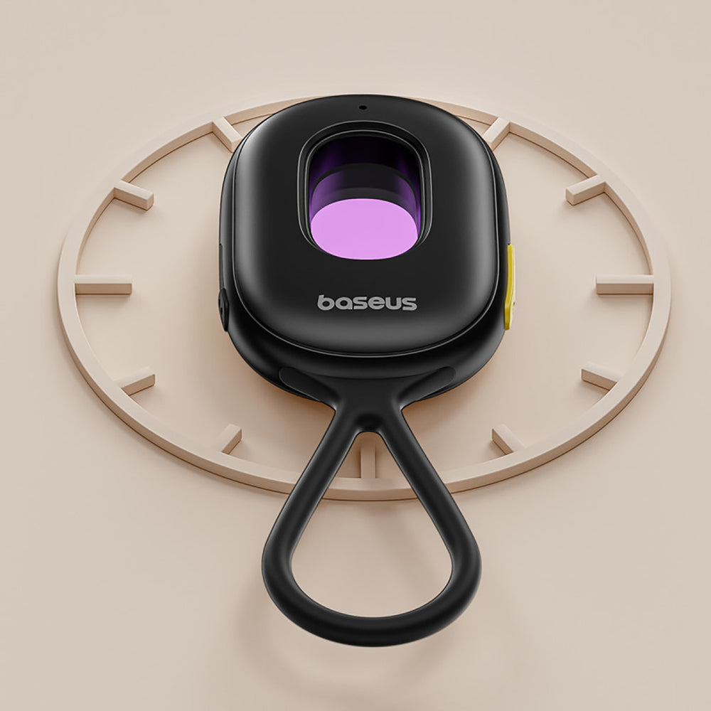Baseus Heyo Series II Hidden Camera Detector with Alarm and Mini Flashlight + Baseus Simple USB-A - USB-C Cable - Black