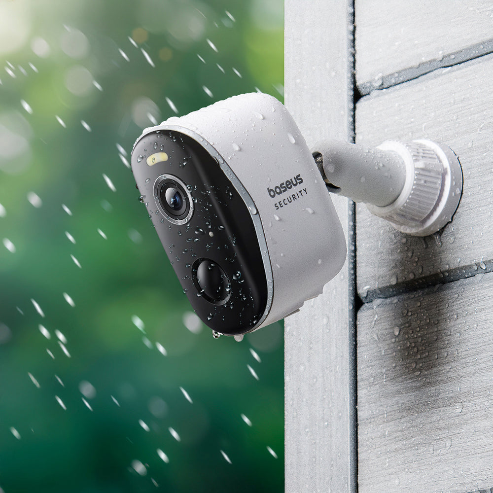 Baseus Security N1 Plus Dual 2K Outdoor Surveillance Kit (2 kameraer)   Hvid
