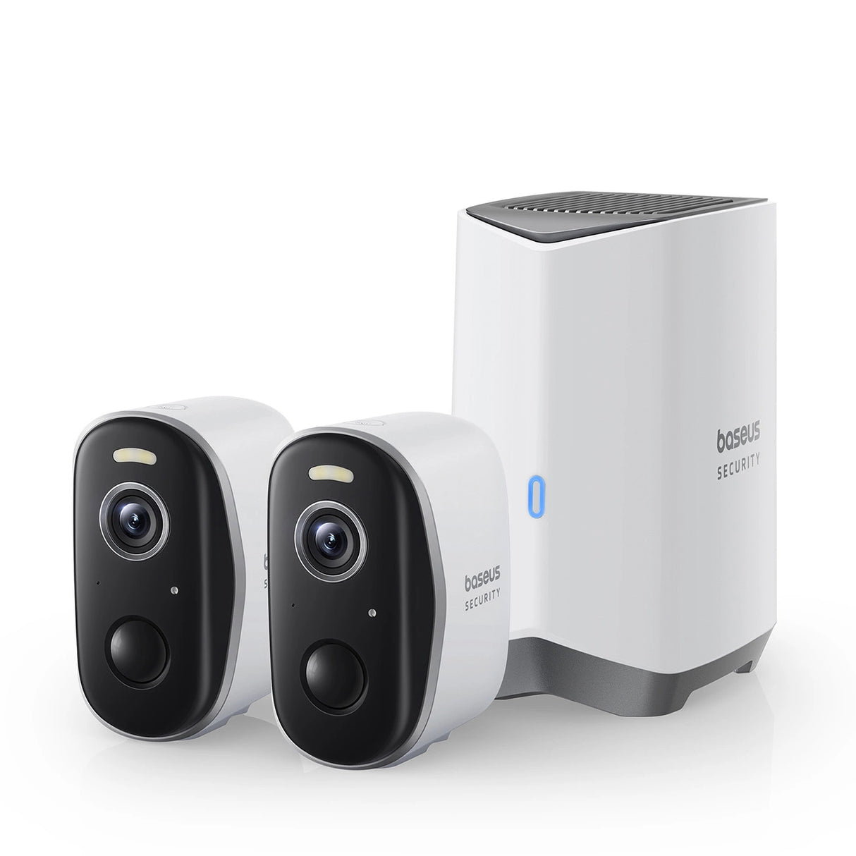 Baseus Security N1 2K Outdoor Monitoring Kit (2 kameraer)   Hvid