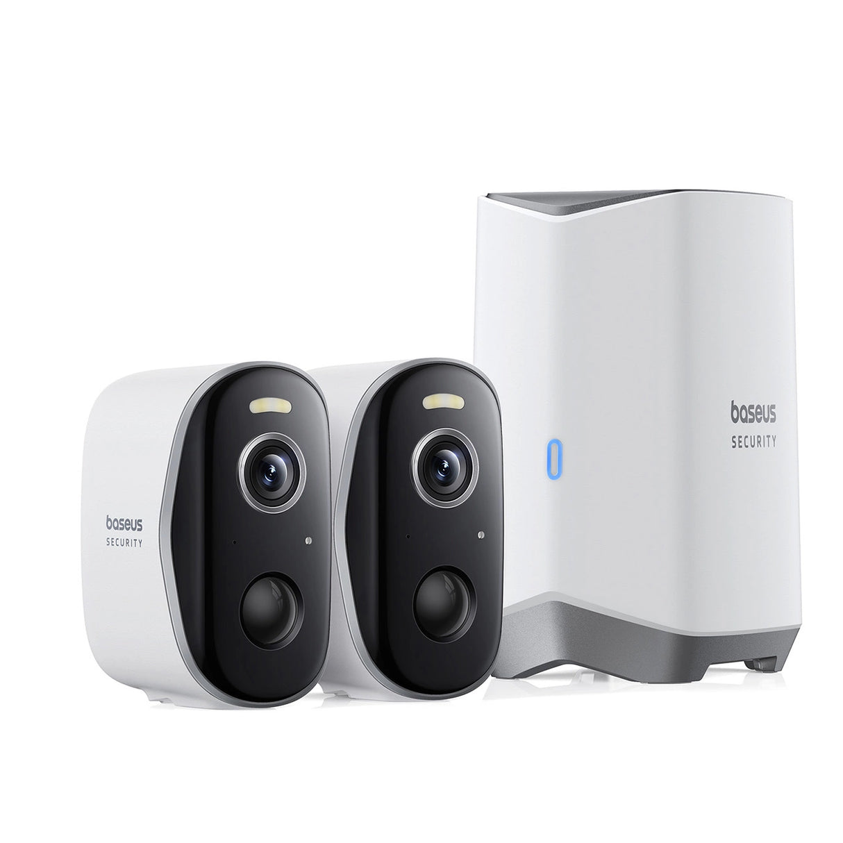 Baseus Security N1 2K Outdoor Monitoring Kit (2 kameraer)   Hvid