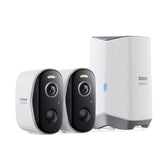 Baseus Security N1 2K Outdoor Monitoring Kit (2 kameraer)   Hvid