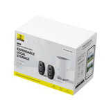 Baseus Security N1 2K Outdoor Monitoring Kit (2 kameraer)   Hvid