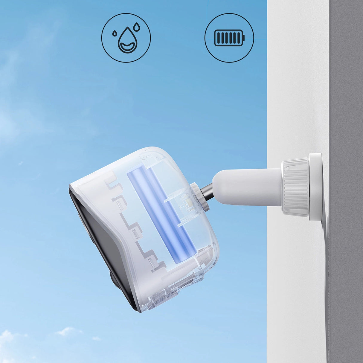 Baseus Security N1 2K Outdoor Monitoring Kit (2 kameraer)   Hvid