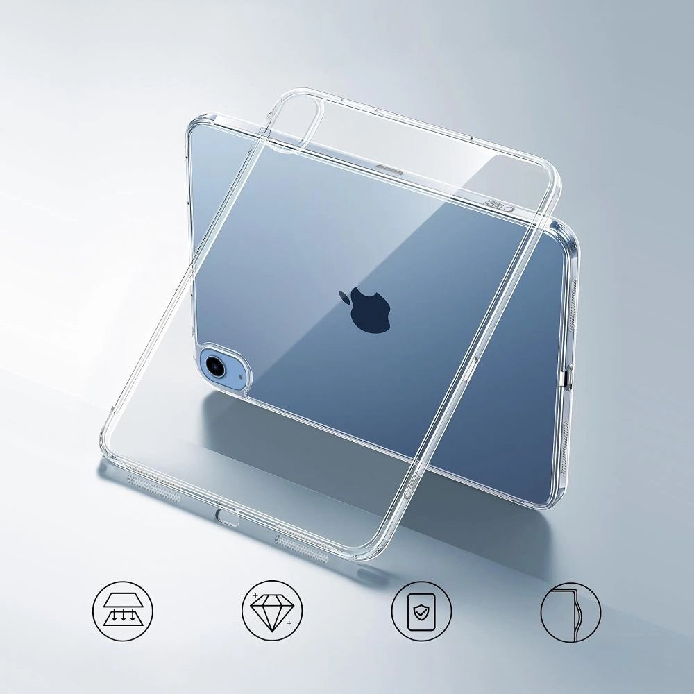 Tech-Protect FlexAir Hybrid Case til iPad 10.9  10 / 2022 / 11  11 / 2025 - Gennemsigtig