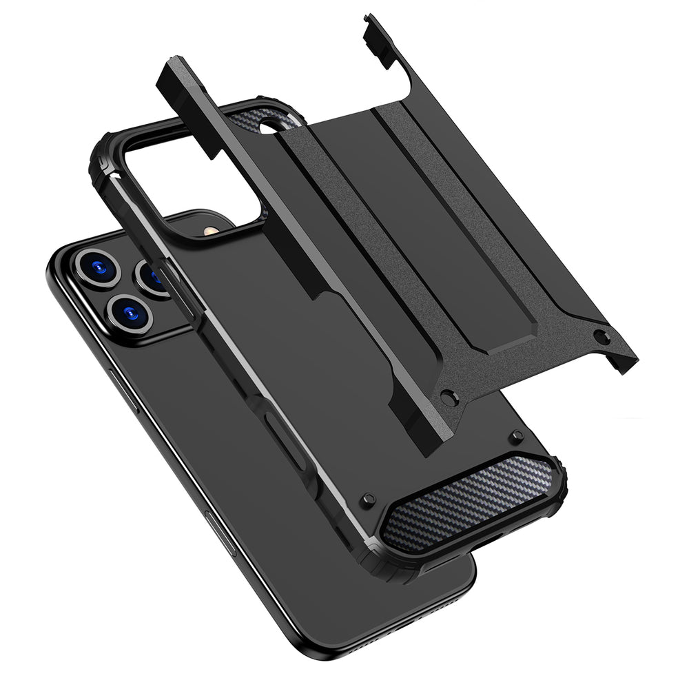Hybrid Armor Case til iPhone 17 Pro - sort