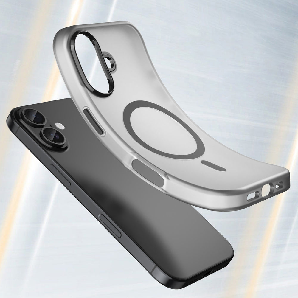 Magnetisk slibende iPhone 17 Case Kompatibel med MagSafe - Matte Black