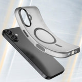 Magnetisk slibende iPhone 17 Case Kompatibel med MagSafe - Matte Black