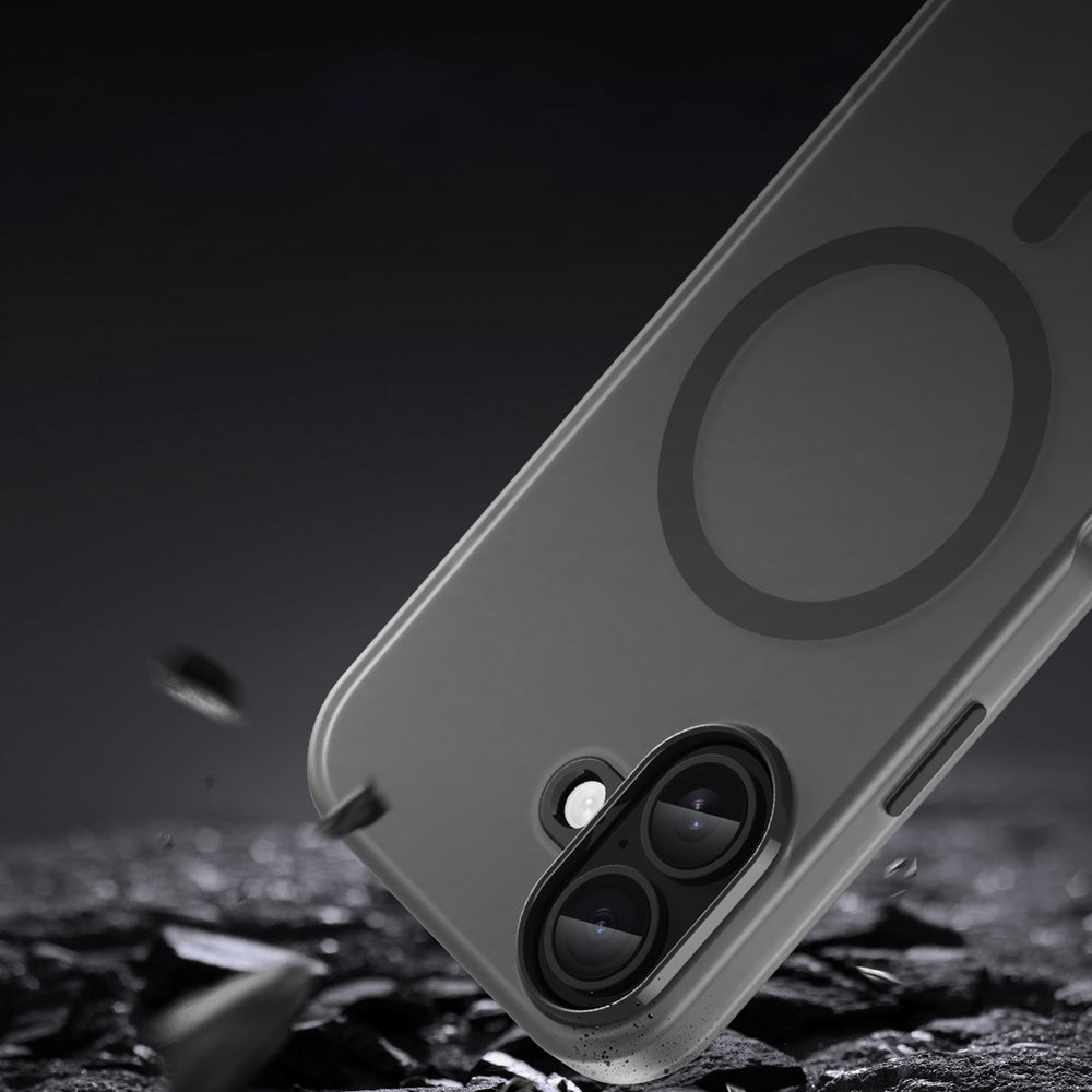 Magnetisk slibende iPhone 17 Case Kompatibel med MagSafe - Matte Black