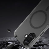 Magnetisk slibende iPhone 17 Case Kompatibel med MagSafe - Matte Black