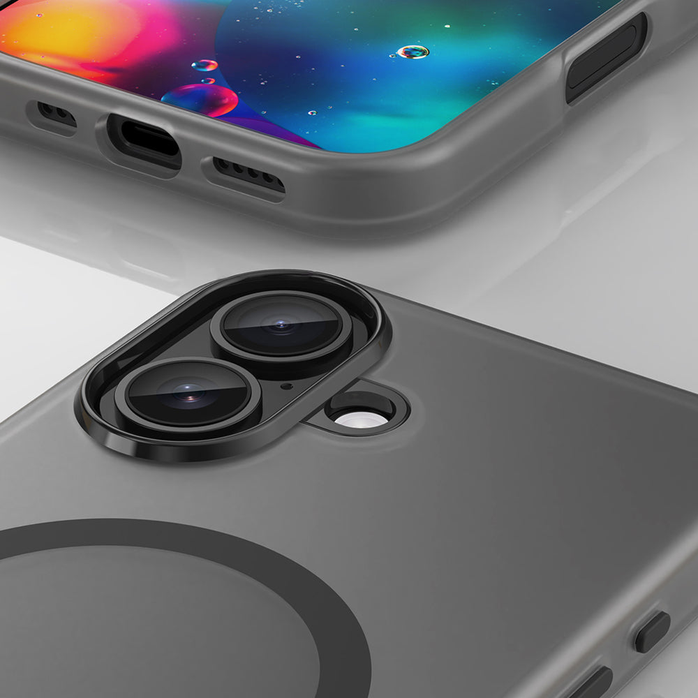 Magnetisk slibende iPhone 17 Case Kompatibel med MagSafe - Matte Black