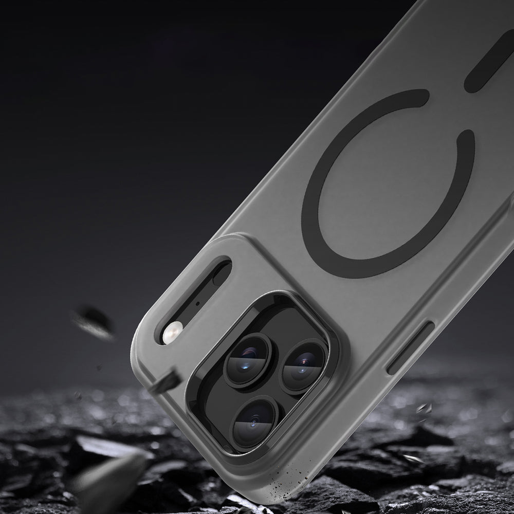 Magnetisk slibende iPhone 17 Pro Case Kompatibel med MagSafe - Matte Black