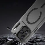Magnetisk slibende iPhone 17 Pro Case Kompatibel med MagSafe - Matte Black