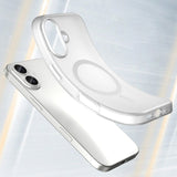 Magnetisk slibende iPhone 17 Case Kompatibel med MagSafe - Matte White