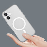 Magnetisk slibende iPhone 17 Case Kompatibel med MagSafe - Matte White