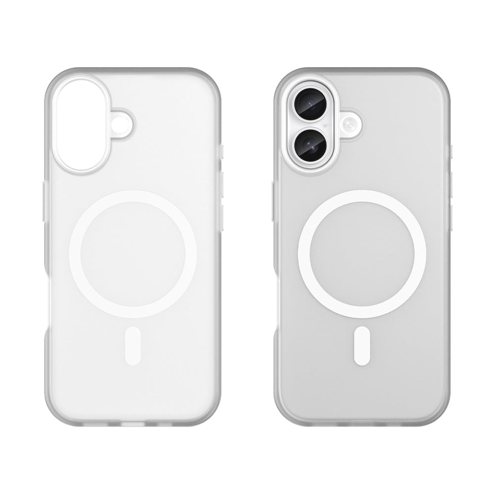 Magnetisk slibende iPhone 17 Case Kompatibel med MagSafe - Matte White