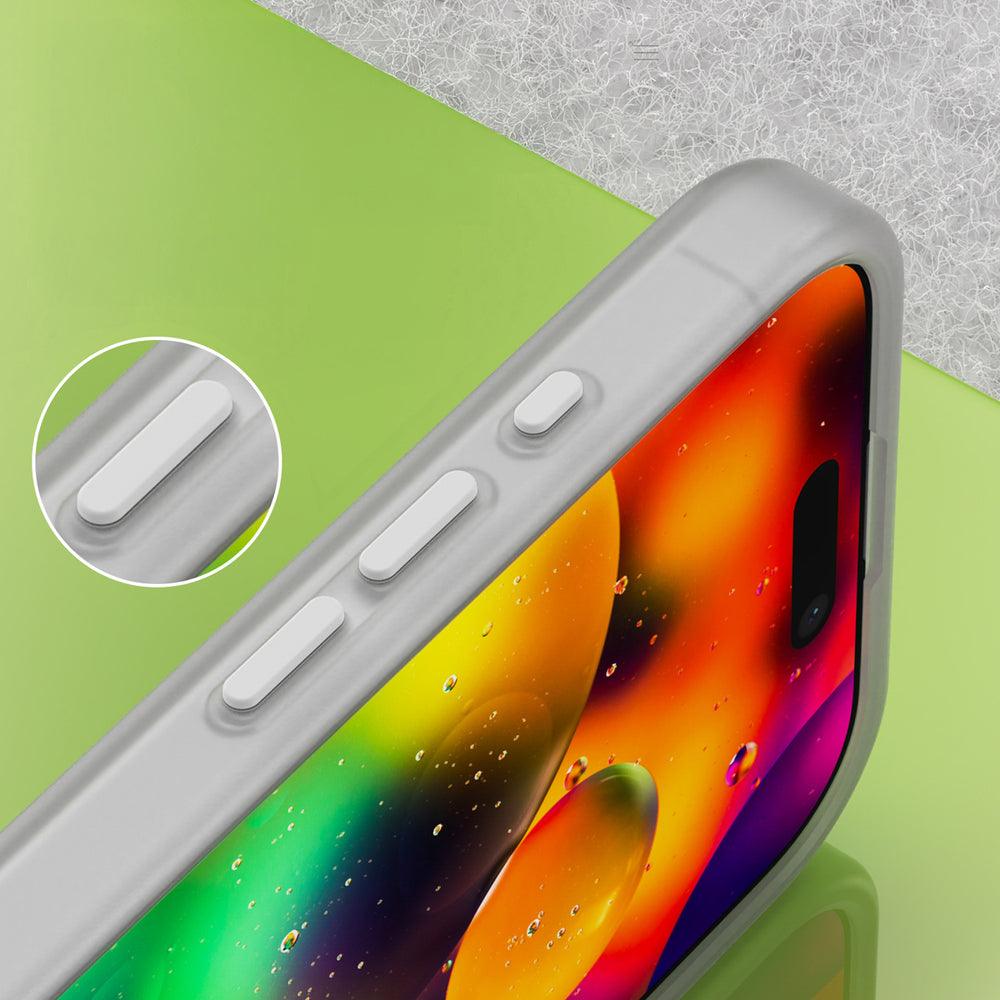 Magnetisk slibende iPhone 17 Case Kompatibel med MagSafe - Matte White