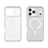 Magnetisk slibende iPhone 17 Pro Case Kompatibel med MagSafe - Matte White
