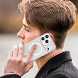 Magnetisk slibende iPhone 17 Pro Case Kompatibel med MagSafe - Matte White