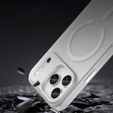 Magnetisk slibende iPhone 17 Pro Case Kompatibel med MagSafe - Matte White