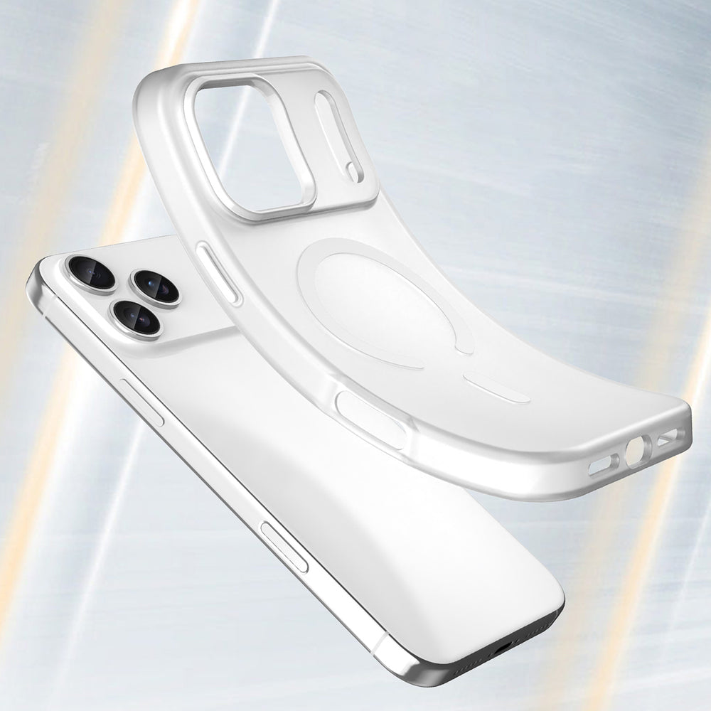 Magnetisk slibemiddel for iPhone 17 Pro Max Kompatibel med MagSafe - Matte White