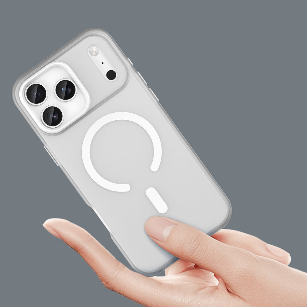Magnetisk slibemiddel for iPhone 17 Pro Max Kompatibel med MagSafe - Matte White