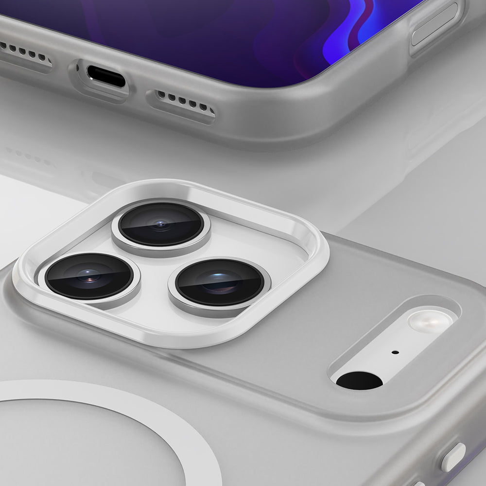 Magnetisk slibemiddel for iPhone 17 Pro Max Kompatibel med MagSafe - Matte White
