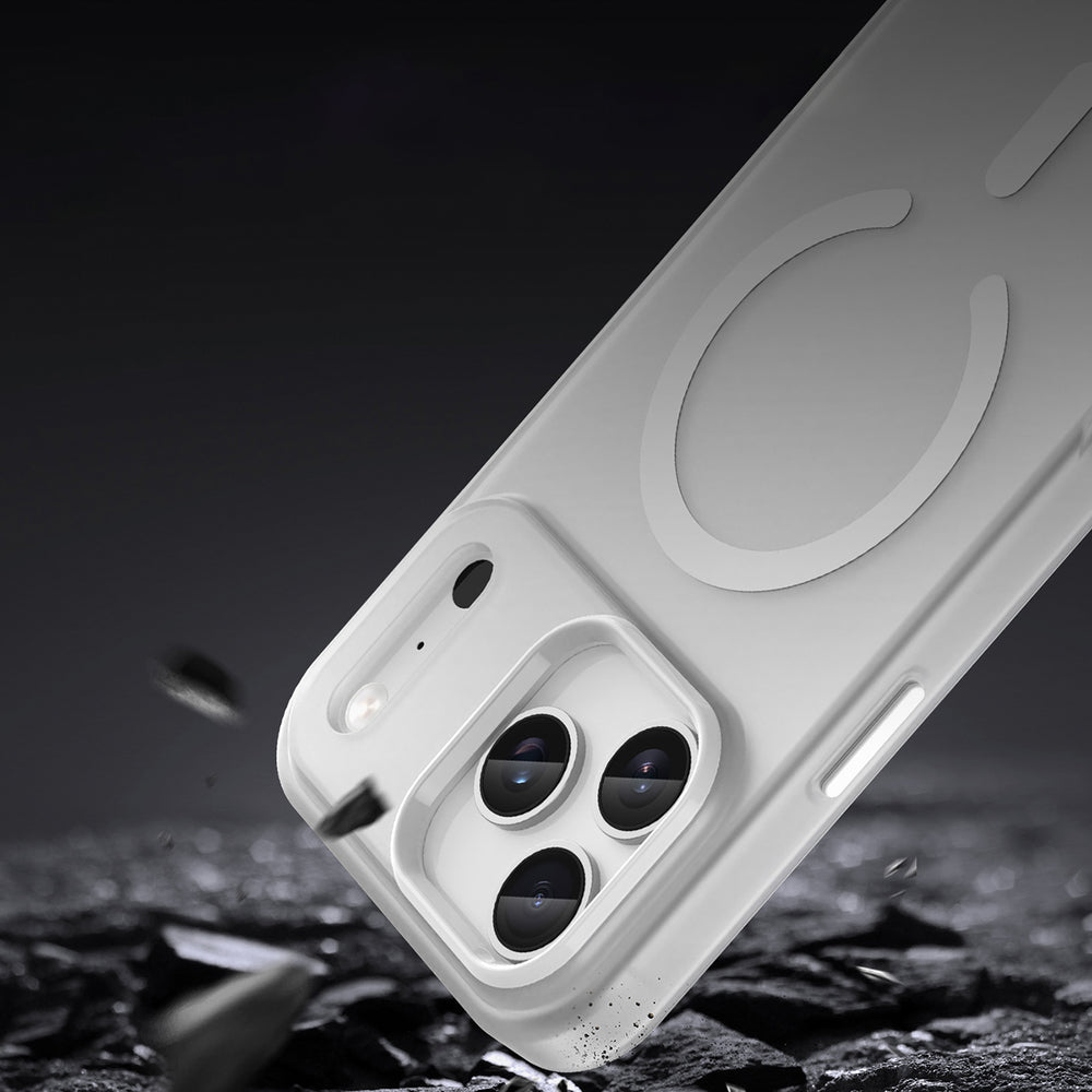 Magnetisk slibemiddel for iPhone 17 Pro Max Kompatibel med MagSafe - Matte White