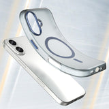 Magnetisk slibende iPhone 17 Case Kompatibel med MagSafe - Matte Blue