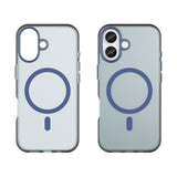 Magnetisk slibende iPhone 17 Case Kompatibel med MagSafe - Matte Blue