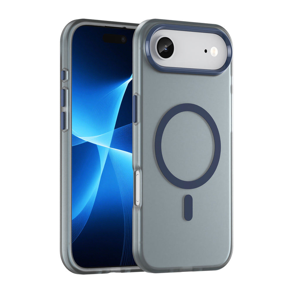 Magnetisk slibende iPhone 17 Air Case Kompatibel med MagSafe - Matte Blue
