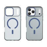 Magnetisk slibende iPhone 17 Pro Case Kompatibel med MagSafe - Matte Blue