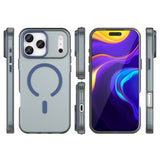 Magnetisk slibende iPhone 17 Pro Case Kompatibel med MagSafe - Matte Blue